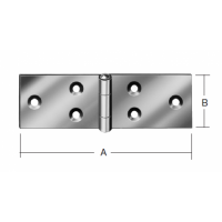 Петля широкая франц. 60*25*0,9  оц. лат.штифт.   д175