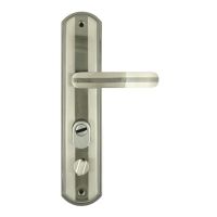 Ручки на планке Нора-М 200-68 левая мат.хром/черн.никель  5550