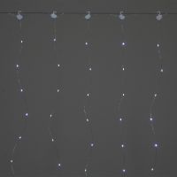 Гирлянда светод. А-972 W Занавес 3*3м Роса 300LED провод серебристый