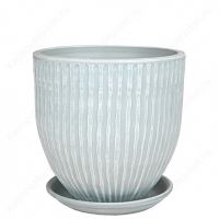 Горшок МАНЕ бутон бел/сер. 24см  43-218