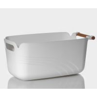 Контейнер для хранения с ручкой LaDom «Лаконичность», 39.5×22.5×17 см, белый	 9938230