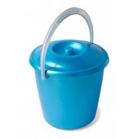 Ведро 10л с крышкой СОЛО пластик АПС633К 46-281