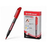 Маркер перманентный ErichKrause P-70, 1.0 мм красный 37075