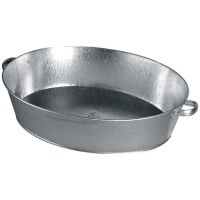 Таз 27л овальн.оцинкованный