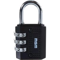 Замок навесной MSM TH4 black кодовый г196