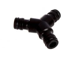 Переходник для шланга быстросъем, трехсторонний, блистер с клипсой, Grandy, JS-329 209102