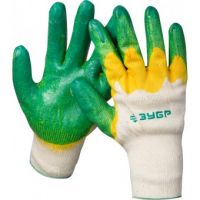 Перчатки ЗУБР ЗАЩИТАх2 с двойным латексным обливом  11459