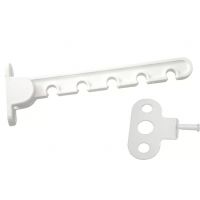 Оконный ограничитель ЕВРО 2-120мм белый  т238/б708