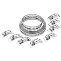Набор ЗУБР ЭКСПЕРТ хомут нерж. 3м*12,7мм и 8 замков  37815-Н8