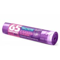 Пакеты для мусора с завязками 65л 14шт ЧИСТЮЛЯ  М3014