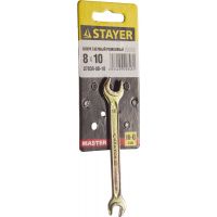 Ключ гаечный рожковый STAYER MASTER 27038-08-10