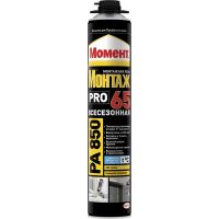 Пена монтажная МОМЕНТ 65 ПРОФИ PRO PА850 850мл всесезонная  275075
