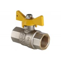 Кран шаровый газовый VALGAS 3/4" вн.-вн.бабочка  VT.277.N.05