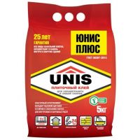 Клей для плитки Юнис Плюс 5кг  (6) 26219/ 200393