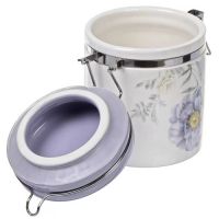 Банка для сыпучих продуктов, доломит, 0.55 л, с крышкой, Daniks, Флорина 419432