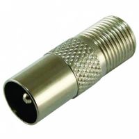 Переходник гнездо "F"-штекер антенный