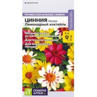 Семена Алтая Цинния Захара Лимонадный коктейль 5шт