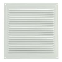 Решетка с сеткой 200х200 белый  2183