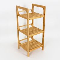 Стеллаж 3х ярусный бамбуковый 13208
