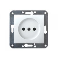 Розетка 1-мест. Volsten Magenta V01-11-R12-M белая м-зм