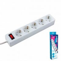 Сетевой фильтр Космос 5гн*5м (ПВС 3*075) белый FKsm5m-5g(W)  44931