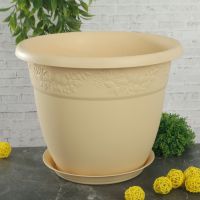 Кашпо РЯБИНА с поддоном D400мм 22 л  М3060