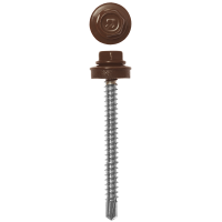 Саморезы кровельн.4,8*50 RAL8017 шок.коричн.
