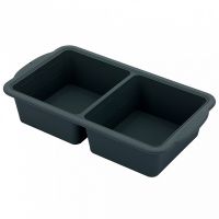 Противень для выпечки с мет.каркасом 26х14,7х5,5см , 2 ячейки Linea SILICONE  79-037] 79-037