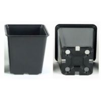 Горшок квадратный 9*9*10 (полистирол)  11681/БП1423