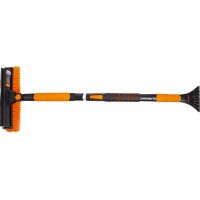 Щетка-сметка AMIGO телескопическая со скребком для уборки снега  71113