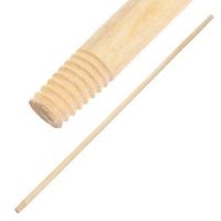 Черенок для щеток деревянный с резьбой d25