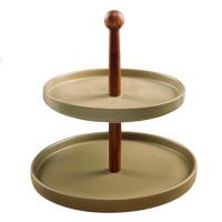 Двухъярусная этажерка 26/21,5см TROPICAL Фарфор 235-129