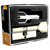 Механизм цилиндровый MSM CW80мм  ключ/вертушка перфо. матовый никель е123