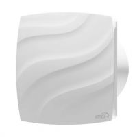 Вентилятор накладной D120 с обратным клапаном белый ERA WAVE 120C 043-9191