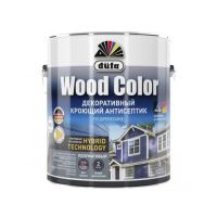 Кроющий антисептик Dufa Wood color белый 2,4л  13160