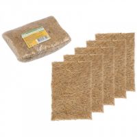 Коврик джутовый для выращивания микрозелени, 10 × 15 см, толщина 1 см, набор 5 шт. 7824796