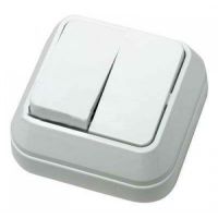 МАКЕЛ Выкл.2кл. о/п белый