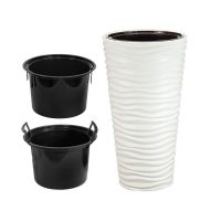 Кашпо Оазис 63л вставка 13л в ассорт. М8081,8083,8082  46709,46710,46711