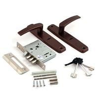 Замок врезной РЯЗАНЬ ЗВ 9-8/13 (мед.ант.) *арт.84301*  6017***