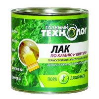 Лак по камню и кирпичу глянцевый "ГЛАВНЫЙ ТЕХНОЛОГ" 3 кг НБХ