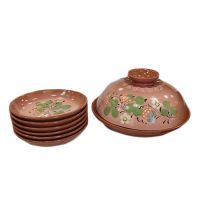 Блинница с крышкой + 6 тарелок Вьюнок