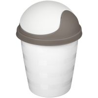 Контейнер для мусора IDILAND Rambai 5,5л круглый светло-серый  221303421/03