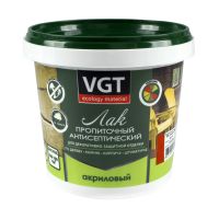Лак ВГТ акриловый пропиточный с антисептиком тик 0,9кг  43045