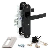 Замок врезной РЯЗАНЬ ЗВ 9-8/13 (черный) *арт.76704*  6376***