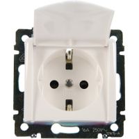 Legrand Valena Розетка 1гн. с/з з/ш с крыш.бел. 774422/33852