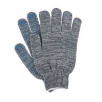 Перчатки х/б ТОЧКА серые