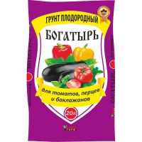 Грунт Богатырь для томатов,перцев и баклажанов 20л Лама Торф  343-4