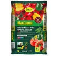 Почвогрунт МАЛЫШОК для томатов и перцев 50л  157446
