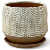 Горшок Лён бежевый бутон 16см  51-130   746866