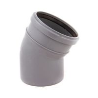 Отвод Дн110х45° серый  127-0620